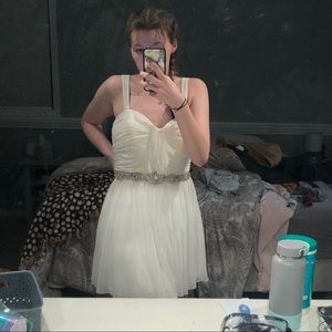 My Michelle Junior’s White Formal Dress